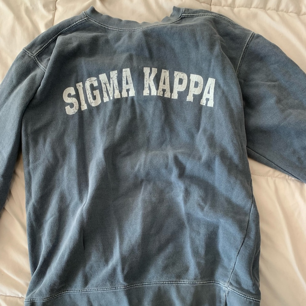 Oversized vintage Sigma Kappa sweater.
